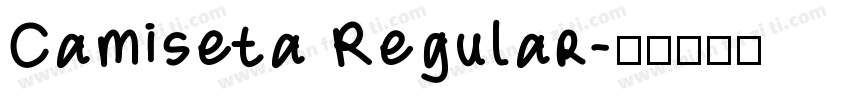Camiseta Regular字体转换